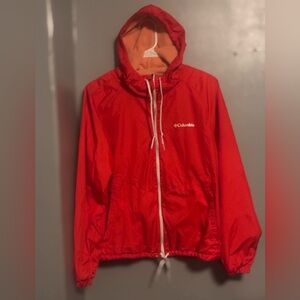 Columbia Red Hooded Utility Jacket